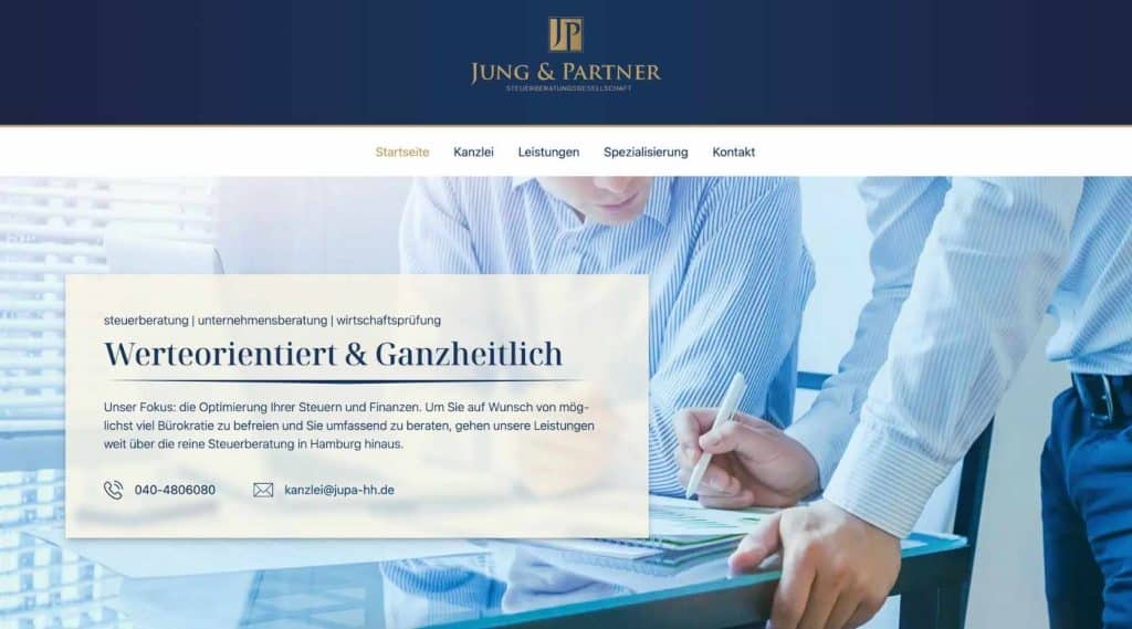 Webdesign Joomla für Steuerberater