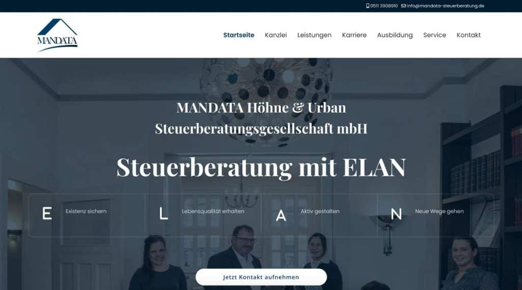 Webdesign für Steuerberater