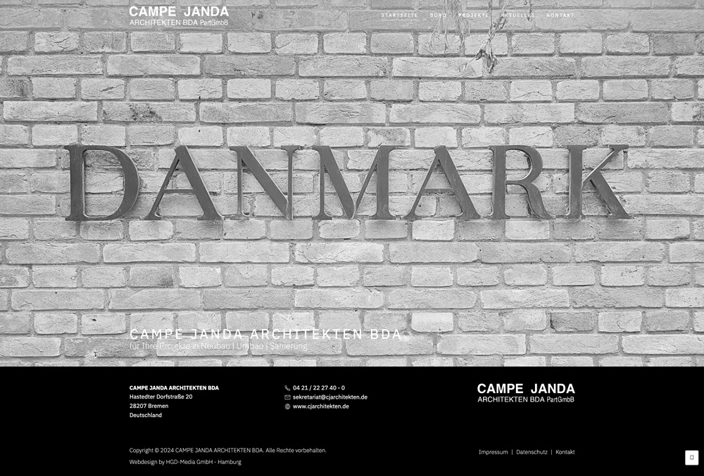 HGD Media GmbH Webdesign WordPress fur Architekturbüros