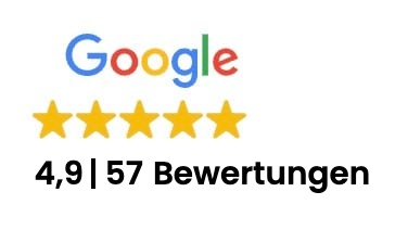Google-Bewertungen HGD Media: 4,9 von 5 Sternen bei 57 Bewertungen
